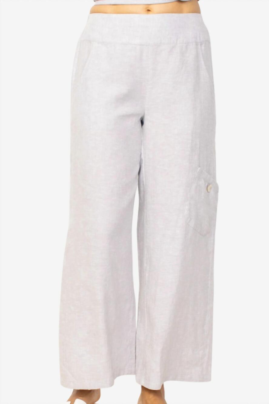 NEW HABITAT women's flood pocket pants in oatmeal